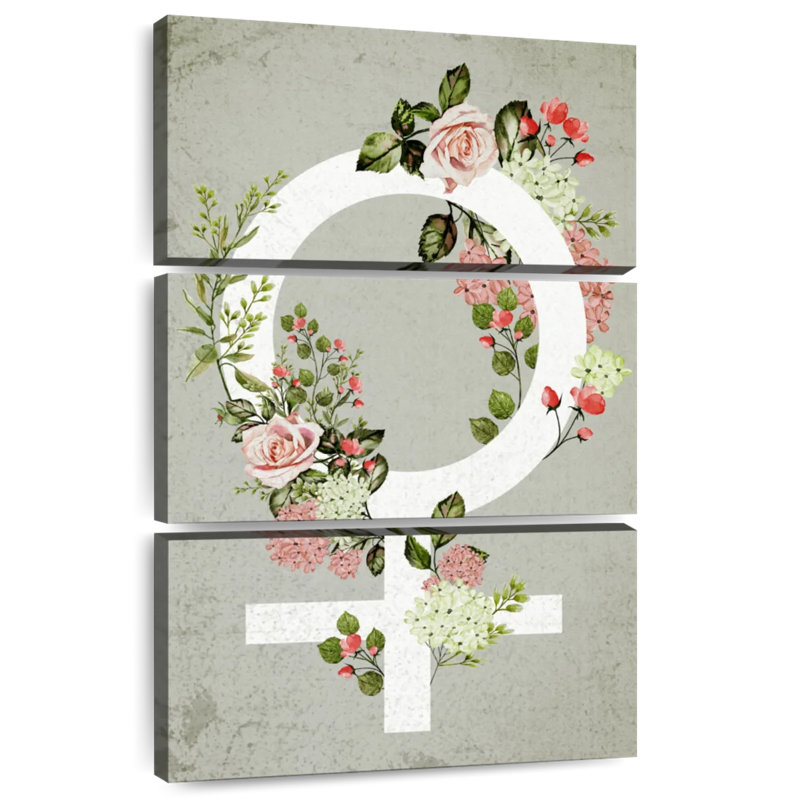 Symbole floral féminin Kharem, H 32 po x l 20 po