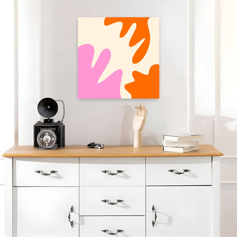 Art contemporain, art abstrait abstrait et coloré, H 18 po x l 18 po