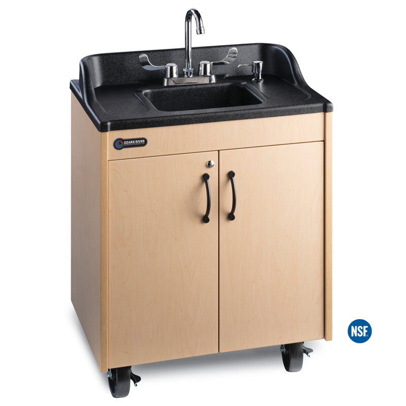 Lil' 26" L x 18" W Handwash Station with Faucet, Maple