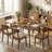 55.1''-70.8'' Extendable Dining Table with Tapered Legs for 4/6/8-481383475