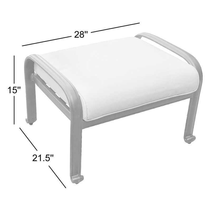 Metal Outdoor Ottoman