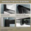 Cabine de douche carrée à double porte d'angle avec verre trempé transparent de 1/4 po de l 36 po x P 36 po x H 71 po-115236386