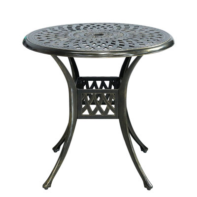 Round Outdoor Bistro Table Yes , 31 " W 31 " D