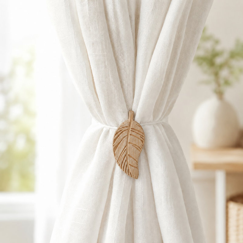 Embrasses de rideaux magnétiques Sonora, Beige