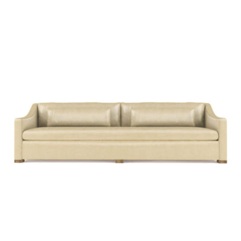 Canapé Crosby, H 32,5 po x l 120 po x P 38 po, Cuir rétro huître, Patiné