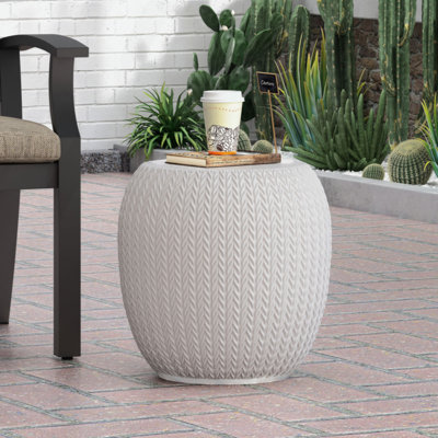 Albreda Outdoor Concrete Side Table