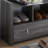 Shoe Entry Bench with Three Shelves, One Drawer with Divided Compartment-1512367478