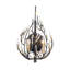 Applique murale bougie en acier Bask