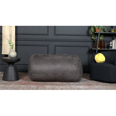 Michael 4 Foot Cylindrical Suede Bean Bag