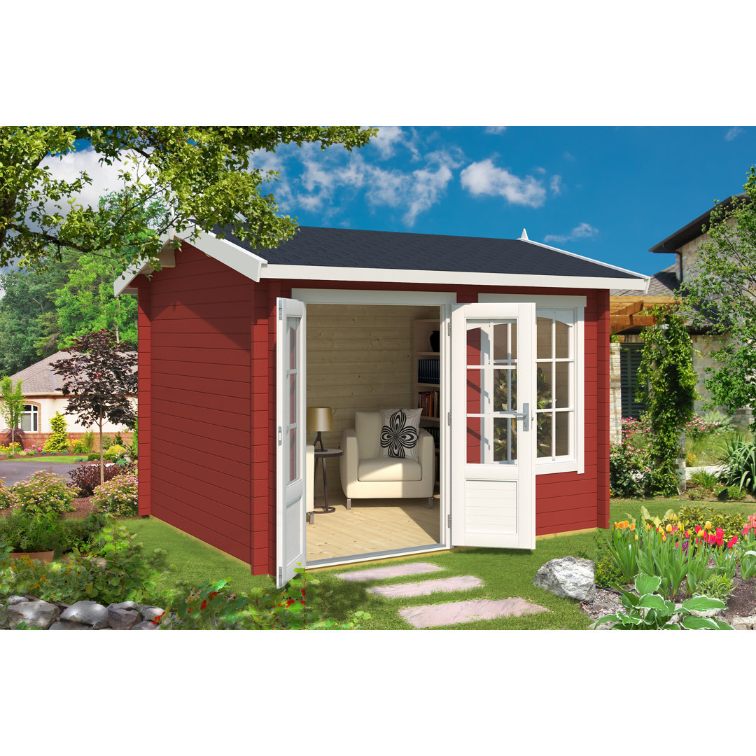 Lasita Alex 10 x 8.5 Ft. Premium Log Cabin With Tempered Double Glazing (44mm)