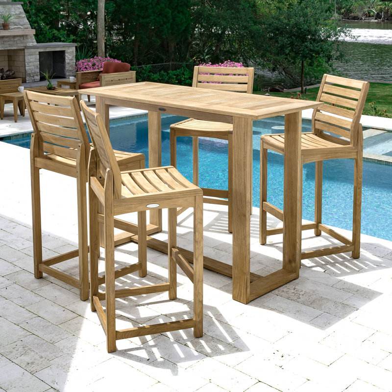 Westminster Teak Outdoor Teak Bar Table