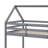Twin-Over-Twin Floor Bunk Bed With House-Style Roof And Ladder, Loft Bunk Bed Equipped With Guardrails-676663695