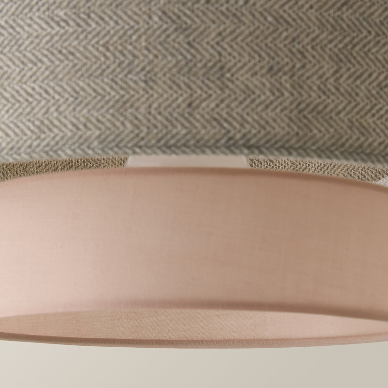 Nellie 19cm H Cotton Novelty Pendant Shade ( Clip On ), Cream