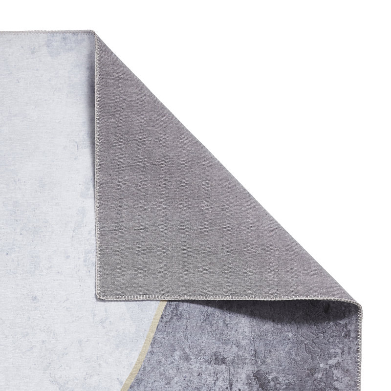 Scoggin area rug Printed Rectangle Grey/Gold, Rectangle 150 x 230cm