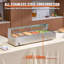 Chauffe-plat commercial commercial 6 * 5 pte avec bouclier en verre