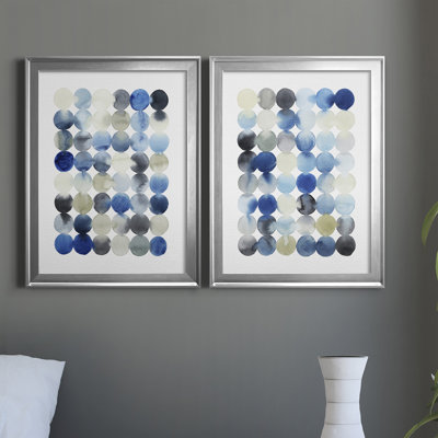 «Organic Drops I», ensemble de 2 impressions sur toile encadrées