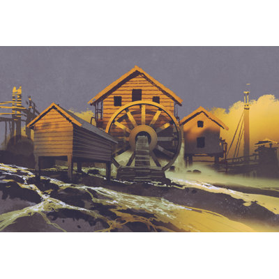 Wooden House - Wrapped Canvas Print