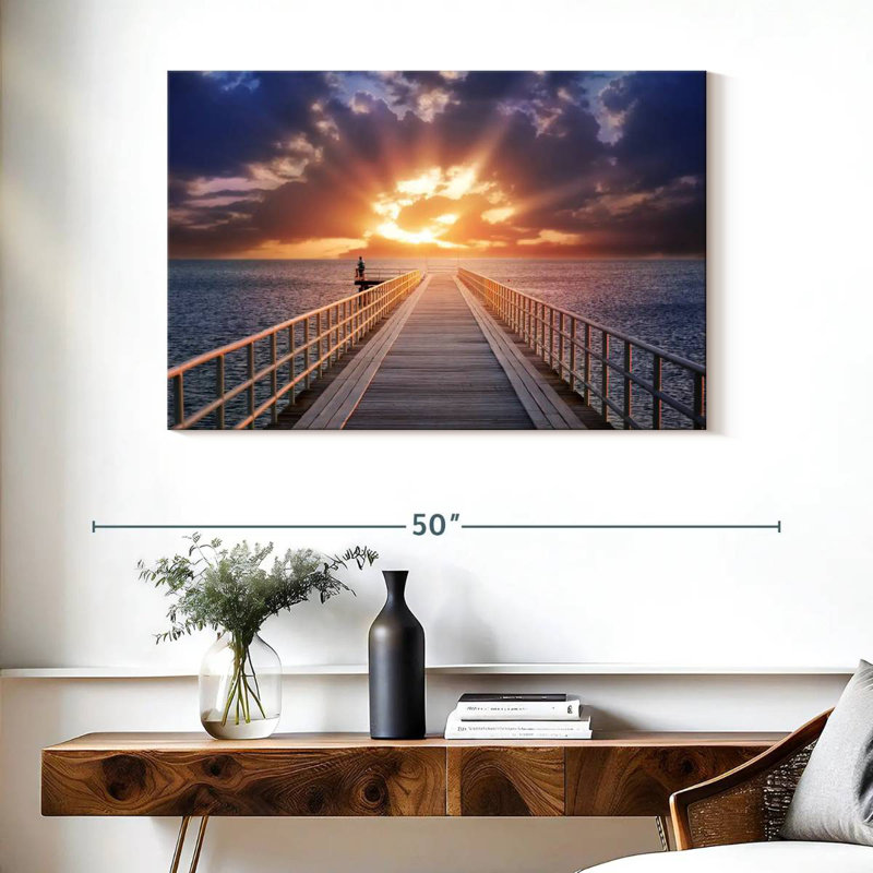 Aletra Dock At Twilight, 26" H x 39" W