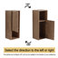  Armoire de salle de bain murale Cranor avec rangement ouvert et fermé-128489336