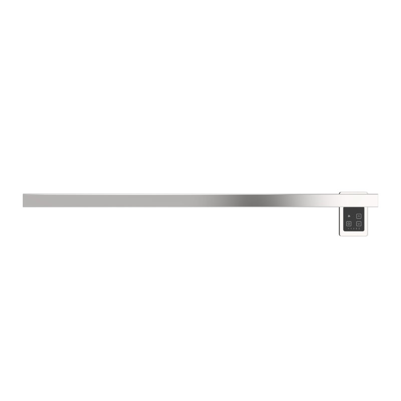 Barre simple câblée carrée Modello i Collection (contrôleur non inclus), Acier inoxydable poli