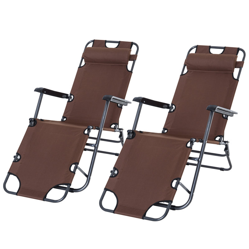 Aymelia 135cm Long Reclining Single Chaise, Brown