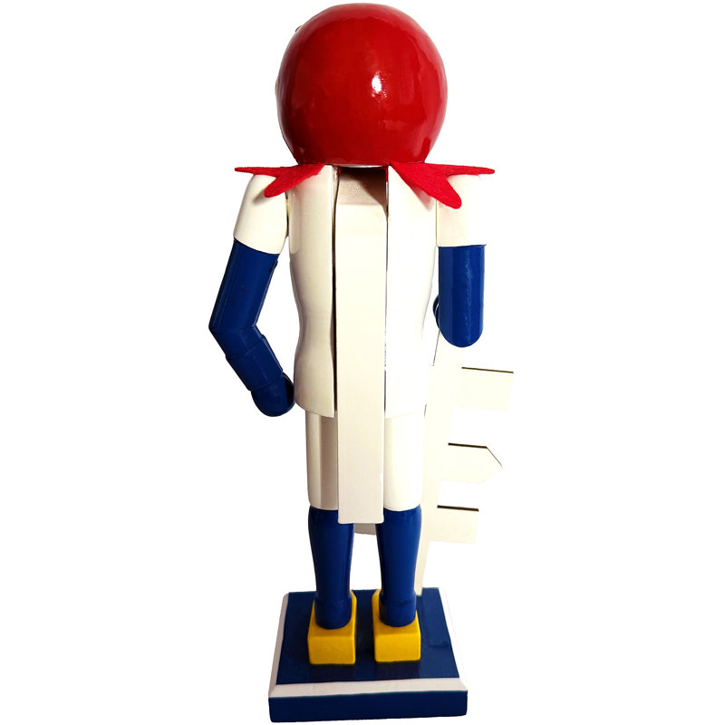NCAA 12 inch Mascot Nutcracker, Kansas