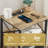 Nightstand with Charging Station End Side Tables with Storage Drawers and USB Ports & Power Outlets-2082690675