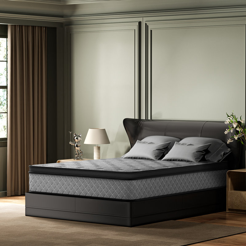 Evann 10" Medium Firm Hybrid Mattress With Cooling Gel Memory Foam, Anti-Static & Hypoallergenic – Certipur-US, OEKO-TEX, SGS Certified