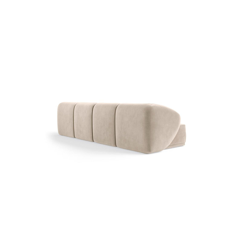 4 Seater Velvet Sofa & Chaise