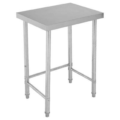 Stainless Steel Work Table, Heavy Duty NSF Prep Table with Adjustable Feet & Locking Casters, Commercial Utility Table for Kitchen, Restaurant, Garage, Workshop , 35 "H x 16 "W  x 24 "D 