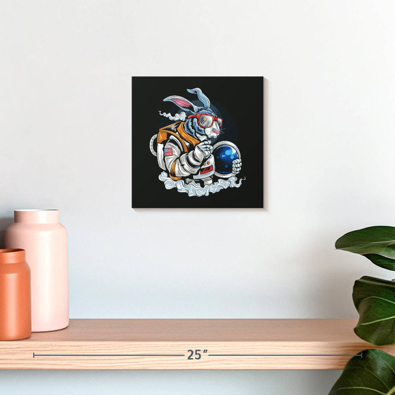 Crowle Rabbit Astronaut, 10" H x 10" W