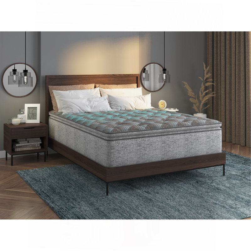 Euro Top Mattress, Individual Pocketed Coil Mattress , Plush Comfort, Full, 12"