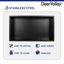 Niche murale encastrée rectangulaire en acier inoxydable l 25 po x H 14 po, noir mat