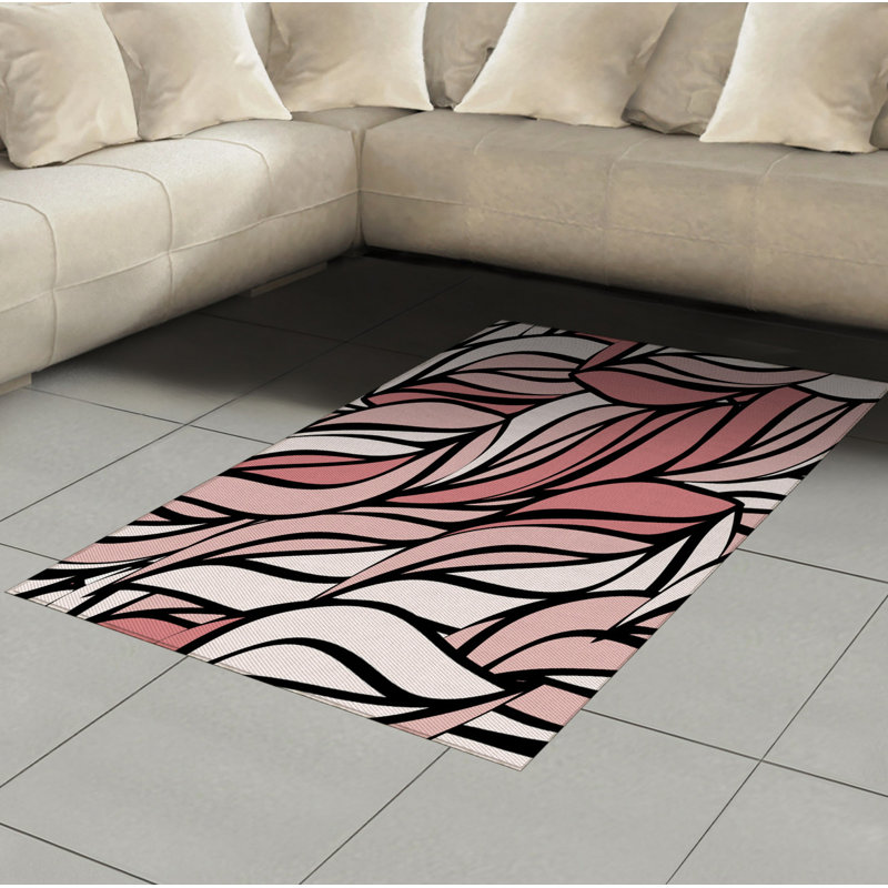 Tapis décoratif Coral, Rectangle— 4 pi x 5 pi 8 po