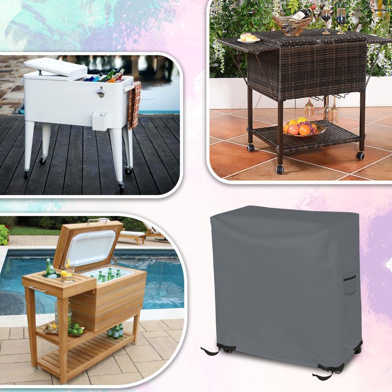Outdoor Cover, Grey, 81.3cm H x 86.4cm W x 50.8cm D
