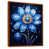 Toile avec cadre flottant brun