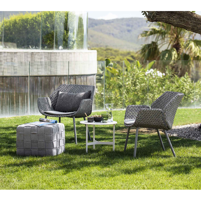 Vibe Patio Chair with Cushions, Gray