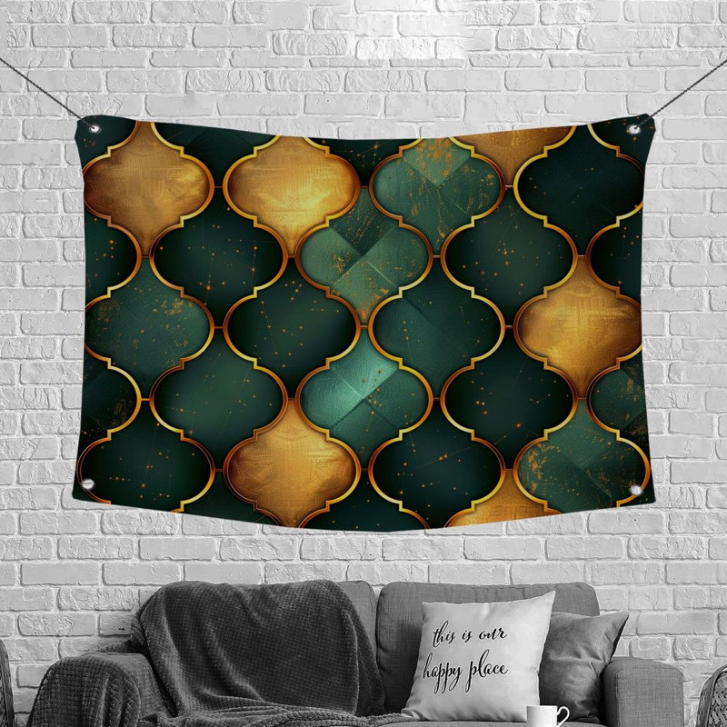 Tapisserie en microfibre, H 50 po x l 60 po