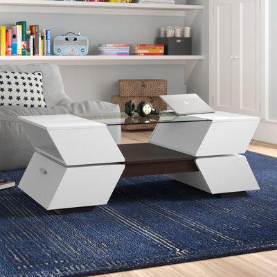 Table basse abstraite avec rangement Guice