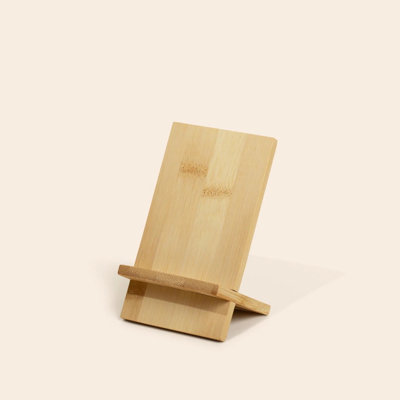 Support pour téléphone en bambou