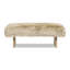 Banc rectangulaire en fourrure de mouton Leda