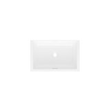 Kaldera 56 Rectangular 22" Undermount Lavatory Sink in Volcanic Limestone with Internal Overflow