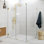 Illume 53 in. x 48.5 in. x 78 in. 90-degree Fully Frameless Wall Hinged Glass Shower Enclosure