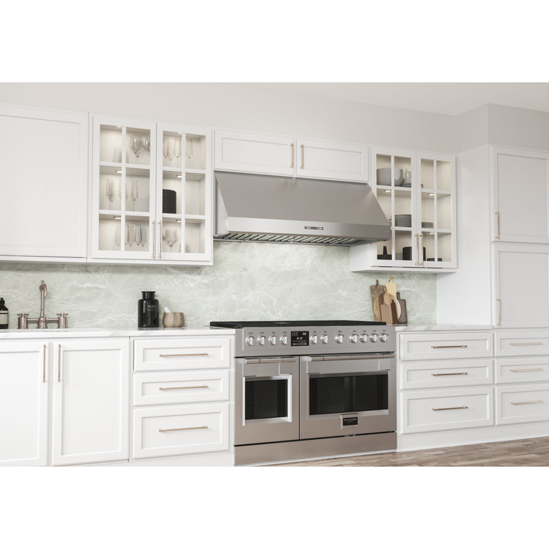 36" Tidal II 700 CFM Convertible Wall Mount Range Hood in Stainless Steel with Wi-Fi, 48"