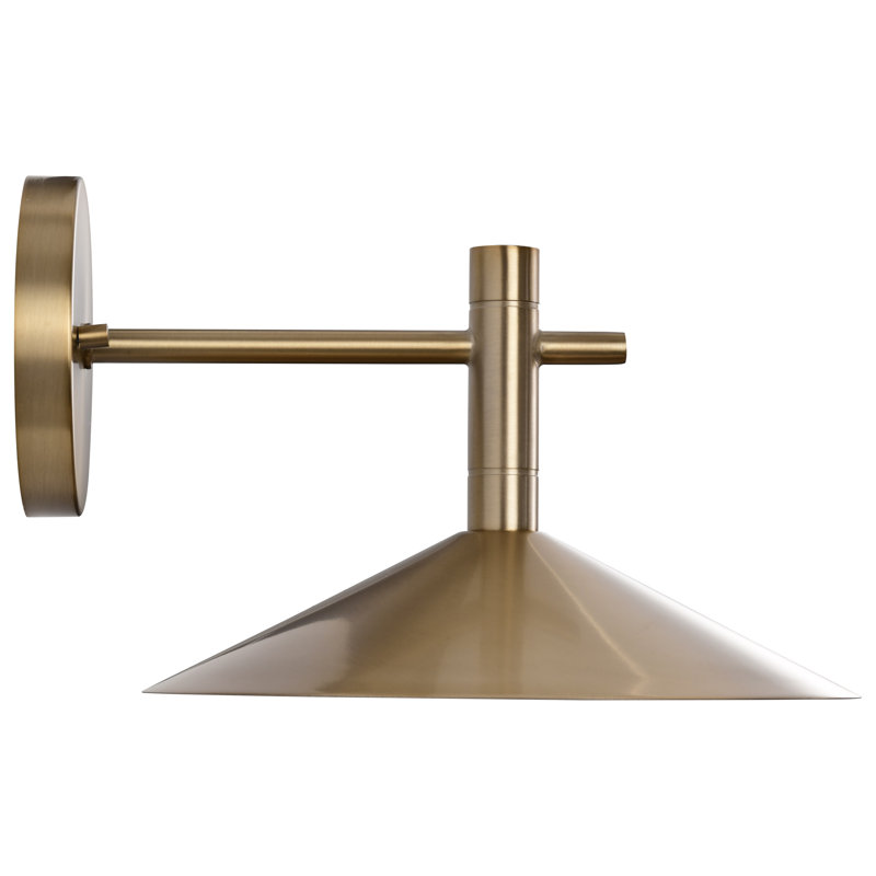 Vicente - 10 Inch LED Wall Sconce - 3K/4K/5K CCT Selectable, Burnished Brass, Burnished Brass