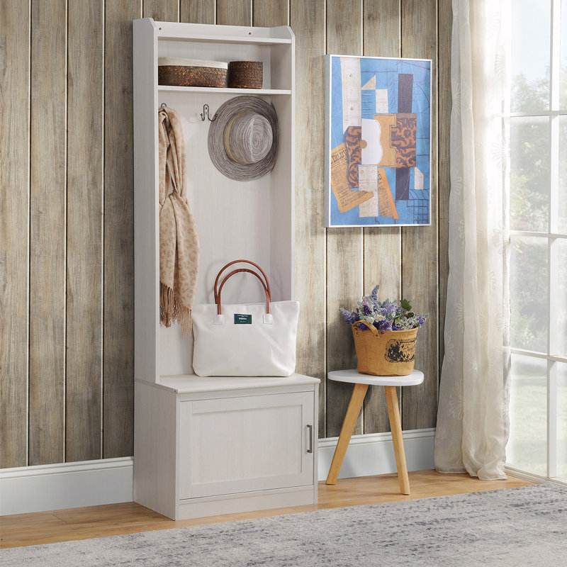 Versatile Rustic Hall Tree with Shoe Storage and Coat Rack for Various Rooms
