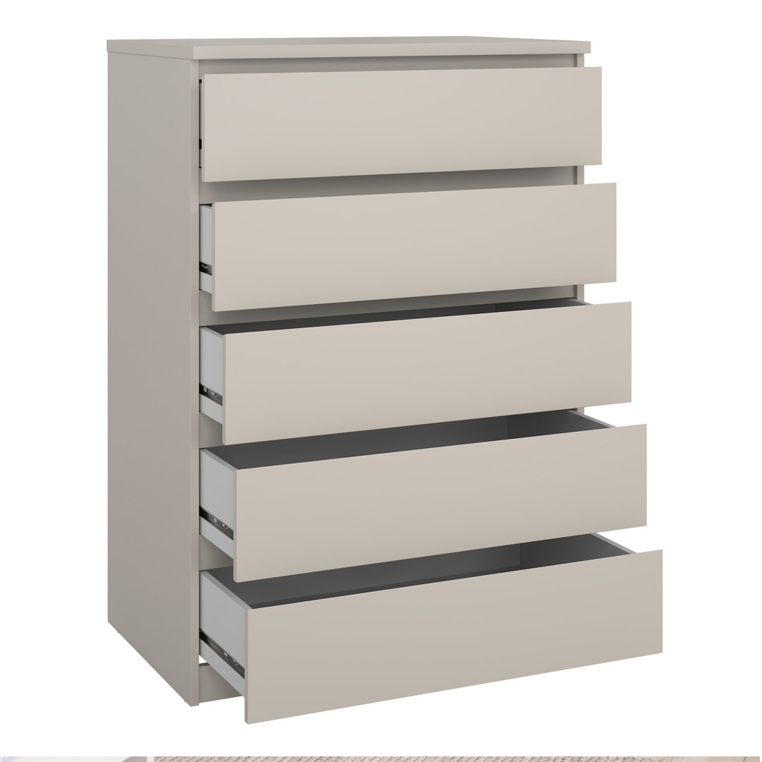 Naia 77cm W 5 - Drawer Chest of Drawers