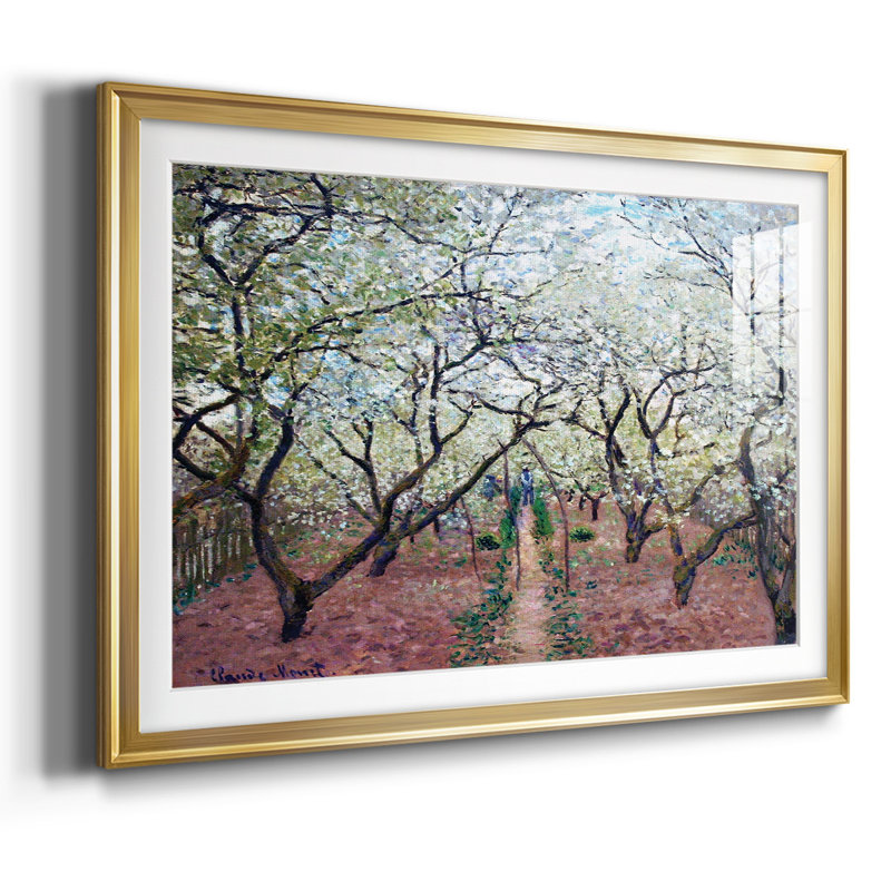 Orchard In Bloom, 1879, reproduction d'art sur papier, Or, H 15 po x l 21 po x P 1,5 po