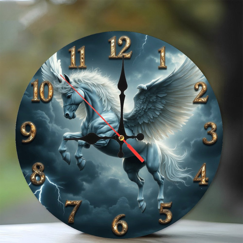 Winged Unicorn Clock