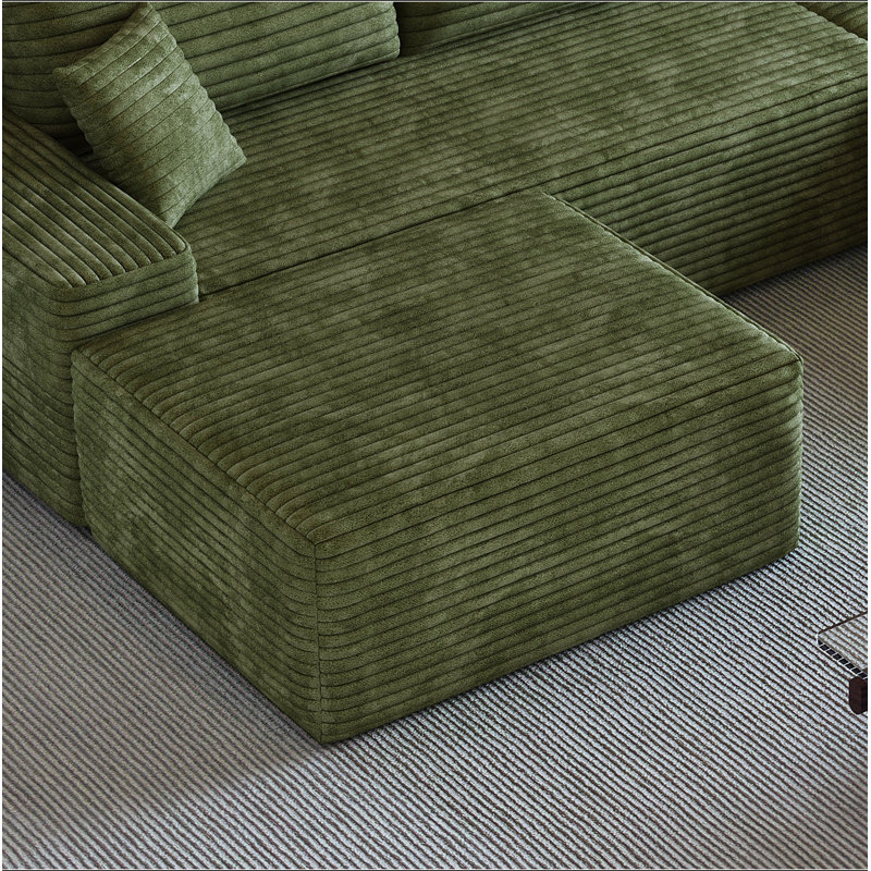 Repose-pieds pour canapé, aucun assemblage requis, Green